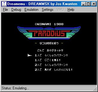 DreamMSX - Running Parodius
