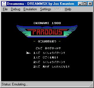 DreamMSX - Running Parodius